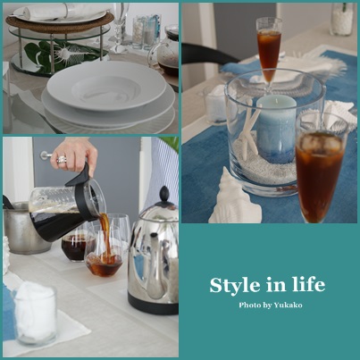 夏のテーブルのStyle in lifeにて_b0065587_19413515.jpg