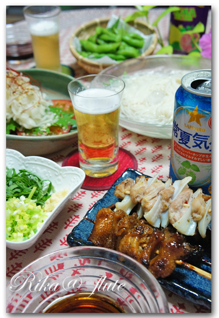 今日は花火だ宴会メニューだ~!_c0103827_22194094.jpg