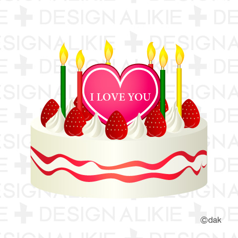 イチゴケーキのイラスト素材 アバターとイラストとデザインのブログ