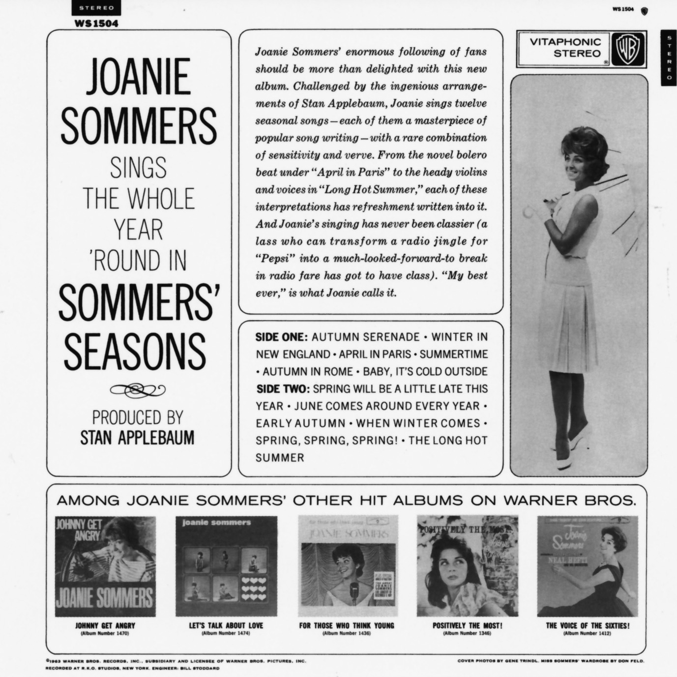 ジョニー・ソマーズ（Joanie Sommers）「ソマーズ・シーズンズ」（1963）_e0042361_0195366.jpg
