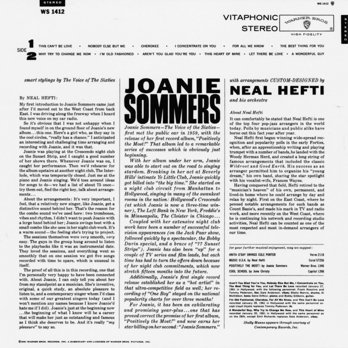 ジョニー・ソマーズ（Joanie Sommers）「ヴォイス・オブ・ザ・シックスティーズ」（1961）_e0042361_021122.jpg