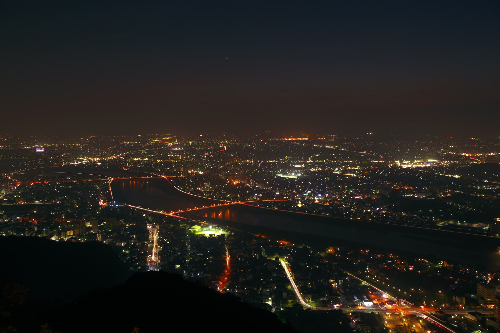 金華山から見た西の空の夕景の続きをアップします。_f0000502_14485660.jpg