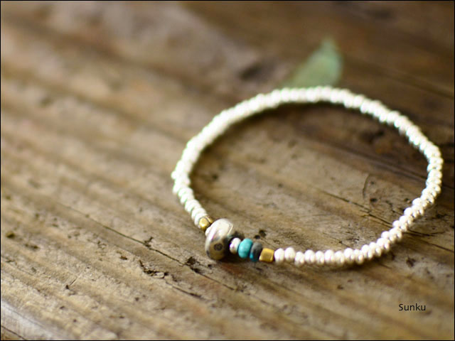 Sunku 39 [サンク] Silver Beads Bracelet [SK-005/SK-005LS] _f0051306_214222.jpg