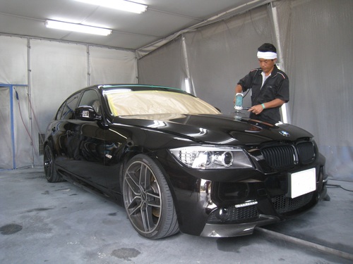 BMW　ｺｰﾃｨﾝｸﾞ施工。（神戸）_b0142345_16594467.jpg