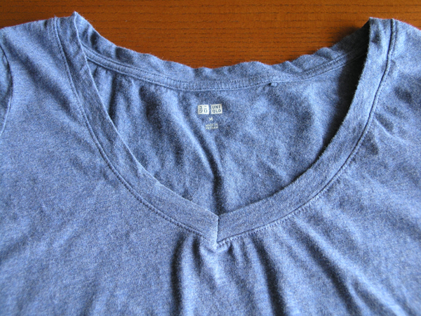 襟の開きすぎたtシャツのリメイク Kimika S Diary