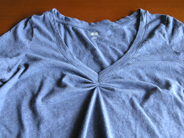 襟の開きすぎたtシャツのリメイク Kimika S Diary