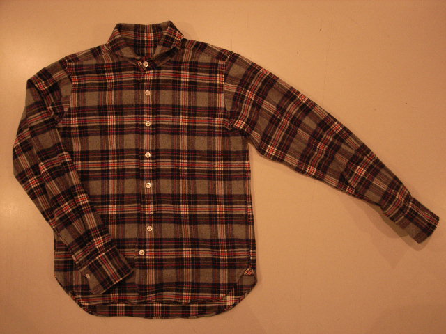 \"TheThreeRobbers ROUND COLLAR FLANNEL SHIRT CHECK C/ORDER\"ってこんなこと。_c0140560_1346293.jpg