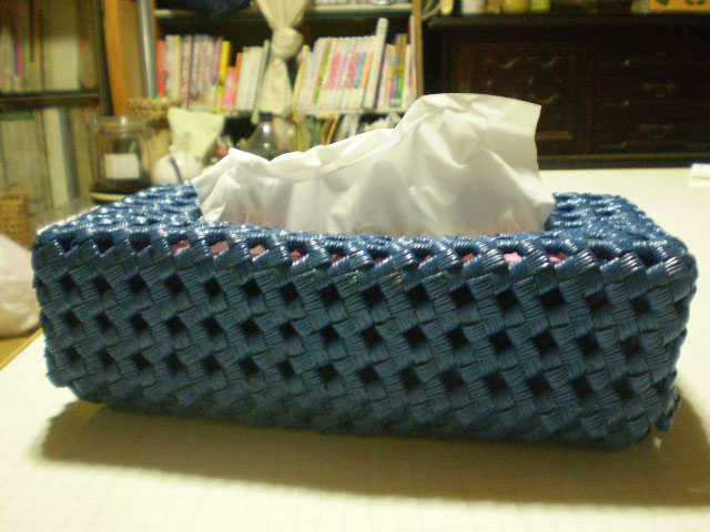 エコティッシュケース ３ ミのゆったり気ままなクラフトバンド