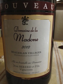 Domaine de la Madone Beaujolais-Villages Nouveau Le Perréon_f0008686_1094387.jpg