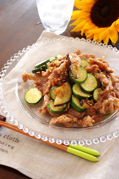 【印刷用】夏野菜とかりかり豚のだし酢和え_d0104926_3836.jpg