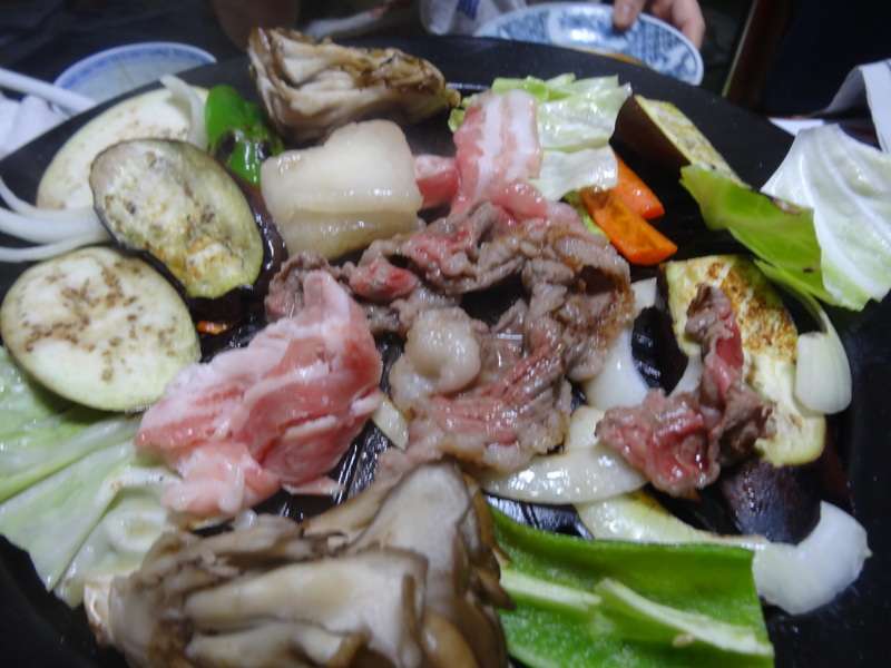 ポテトサラダ、焼き鳥、鮭と筋子の親子丼、冷やし中華、牛と豚の焼き肉です。_c0225997_20374314.jpg