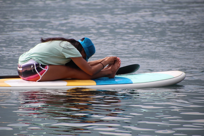 ◆田中律子さん指導・SUPヨガ ~COOL SUMMER 2013 at 西湖キャンプビレッジ「ノーム」_b0008655_1748065.jpg