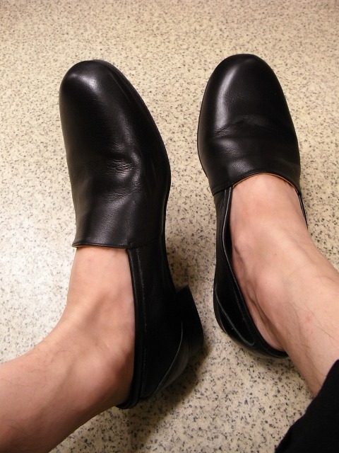 selffoto 198　with slip on leather shoes_e0130546_2025327.jpg