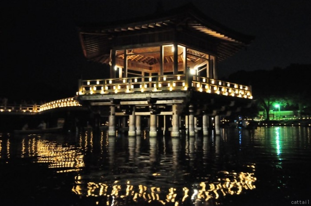灯篭の夜ー奈良  燈花会 浮見堂。_e0125762_1863061.jpg