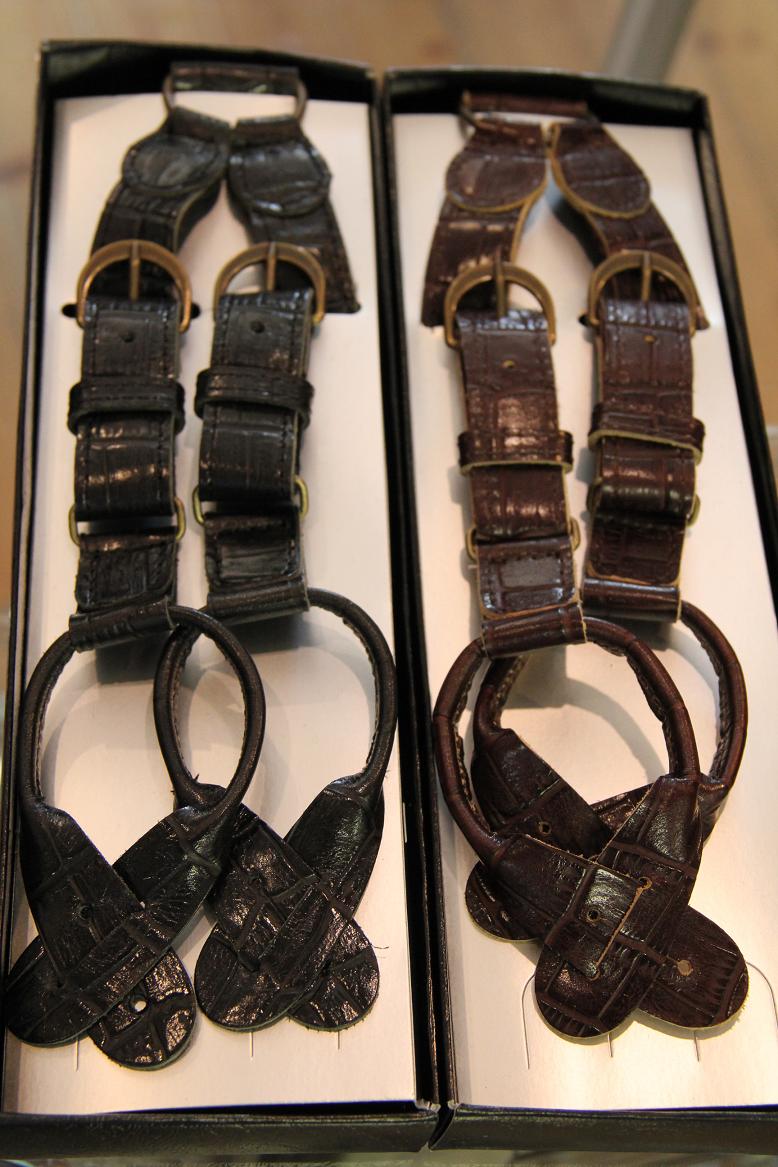 E013103　ジャンゴアトゥール　サスペンダー Django Atour LEATHER SUSPENDER : FEEBLES