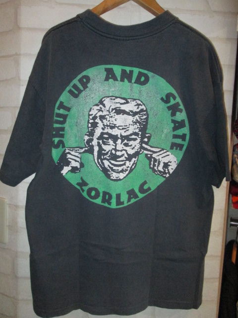 ZORLAC (ゾーラック) SHUT UP AND SKATE Tシャツ : 高円寺・古着 ZORLAC (ゾーラック) SHUT UP AND SKATE Tシャツ : 高円寺・古着