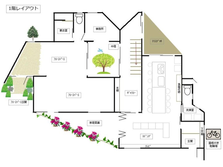 シェアハウスの見取り図 Share House Reunion シェアハウスの見取り図 Share House Reunion