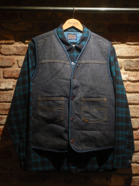 1970s GENUINE\"ROEBUCKS\" Denim boa-linning VEST ._d0172088_2144844.jpg