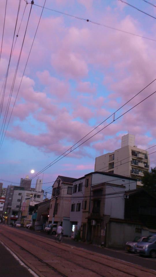 夕焼けと朝の雲_b0197533_10292172.jpg