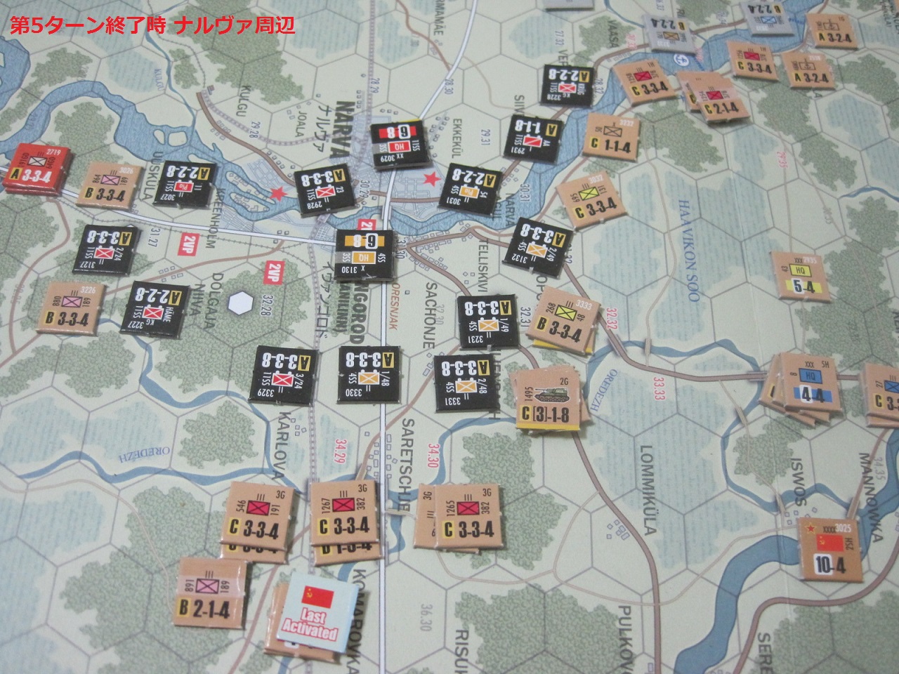 激闘！ナルヴァ軍集団プレイ中(4・5ターン)_e0003050_19302913.jpg