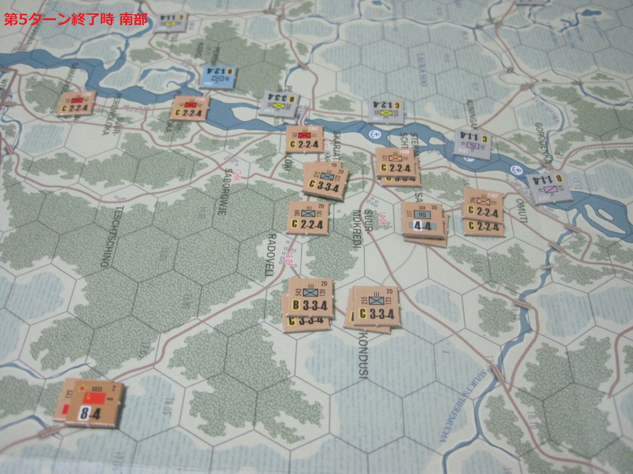 激闘！ナルヴァ軍集団プレイ中(4・5ターン)_e0003050_19303383.jpg