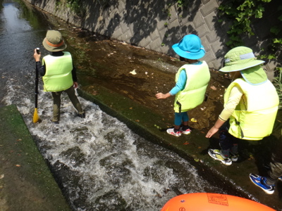 速報　このは・つちぐみ森戸川川下り　2013.8.22_e0256851_22352629.jpg