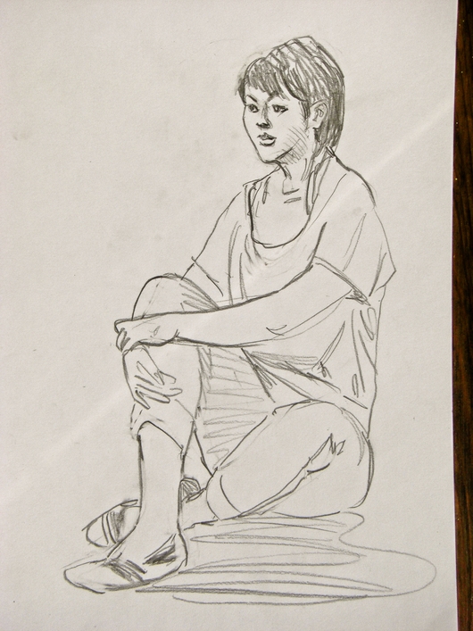 クロッキー 2 4号 4b鉛筆 8分 田代正之絵画集 趣味の絵画 クロッキー 2 4号 4b鉛筆 8分 田代正之絵画集 趣味の絵画