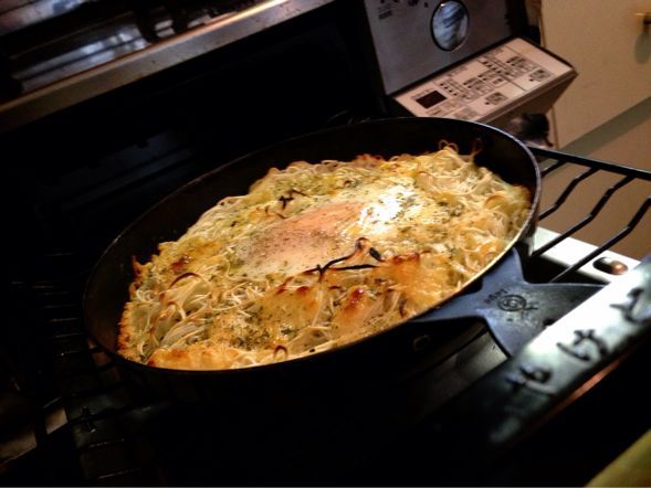 グリルで素麺のチーズパリパリ焼きはビスマルク！V(^_^)V_b0221506_13565035.jpg