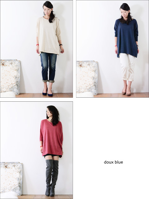 doux bleu [ドゥーブルー] クルーネックチュニック [DB-34-002]_f0051306_15294756.jpg