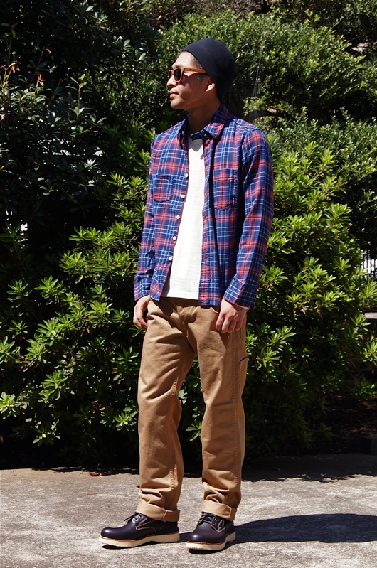 ANACHRONORM - Indigo Plaid Flannel Work Shirt!!_f0020773_2156557.jpg