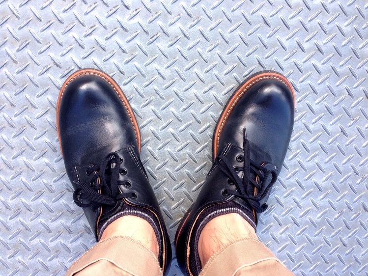 青い靴 レッドウィング ワークオックスフォード Rw8051 今日も晴れて幸せ