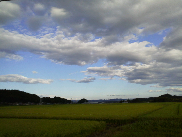 昨日の白河市の夕日_f0208665_6101418.jpg