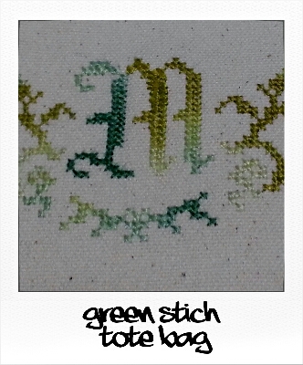 green stich tote bag_f0165730_12393072.jpg