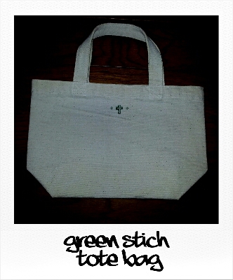 green stich tote bag_f0165730_12394563.jpg