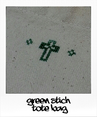 green stich tote bag_f0165730_12402949.jpg