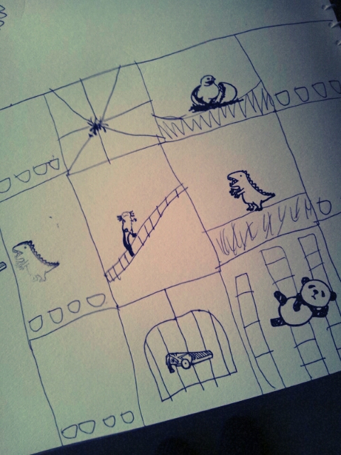 豪雨と袋作りとハンコでお絵描きと折り紙のコレ_c0246783_18594369.jpg