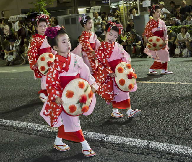 山形花笠まつり 太陽に向かって