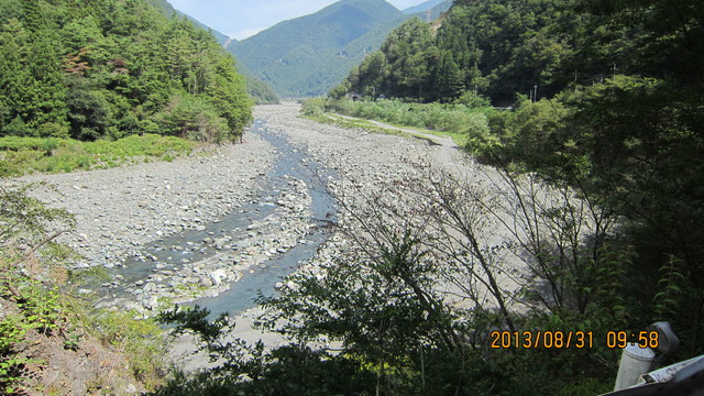 8/31（土）　早川・奈良田ツーリング 73km　暑かった！_c0133096_8144382.jpg