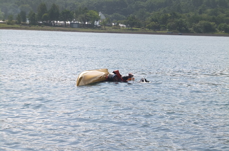 2013年9月1日　山中湖でカヌー遊びを楽しむ_c0242406_853283.jpg