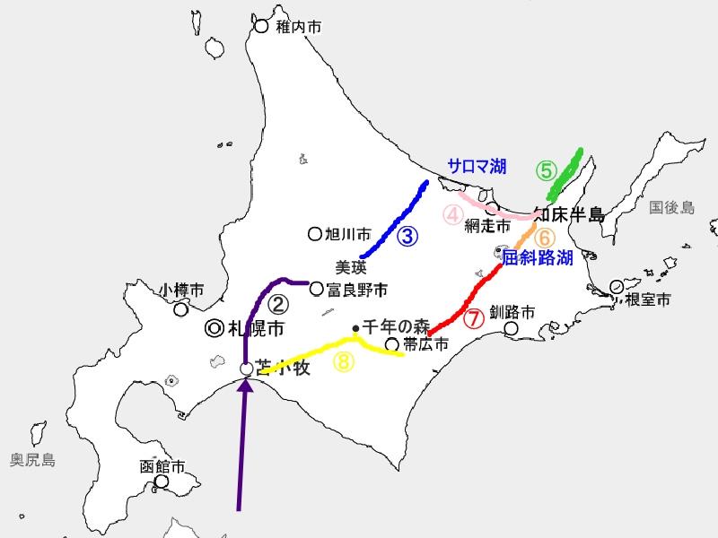 北海道犬連れ旅行記2013 ９日目　帰宅＆コース図_d0079912_23355777.jpg