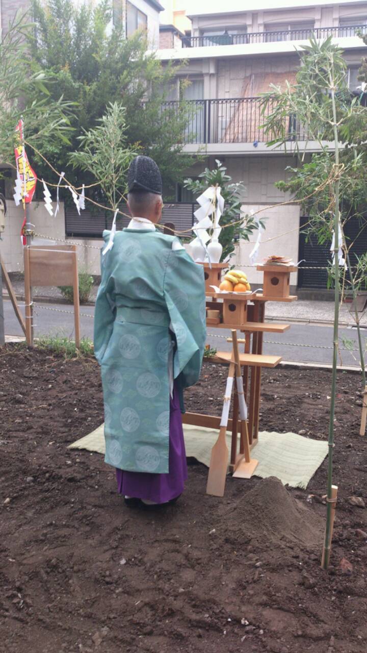 江東区森下　地鎮祭（Hyu-ga grand tower森下）_e0254682_1140345.jpg