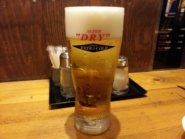 溶岩串焼き べぇ助 エクストラコールド&甲州健味鶏串3本セット¥700 (ホットペッパークーポン)@日野市_b0042308_0522532.jpg