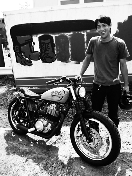 熊谷 光輔 & YAMAHA SR500(2013 0810)_f0203027_18255593.jpg