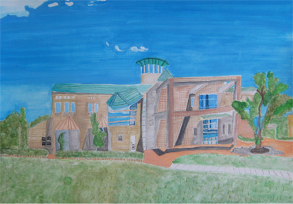 小学生の風景画 小５の続き 木土愛楽