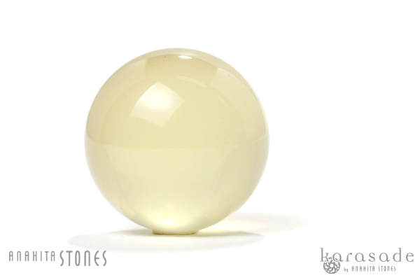 イエローミルキークォーツ丸玉（ブラジル産） : 石の音