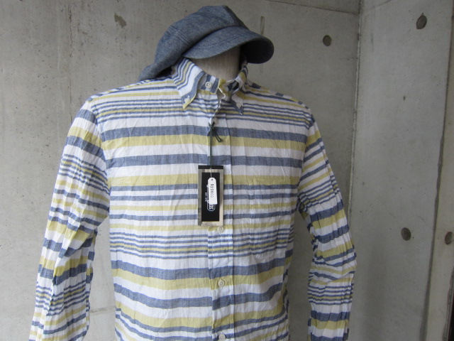 GIT MAN Bros Vinatge ・・・ BORDER LINEN L/S SHIRTS!★!_d0152280_13253229.jpg
