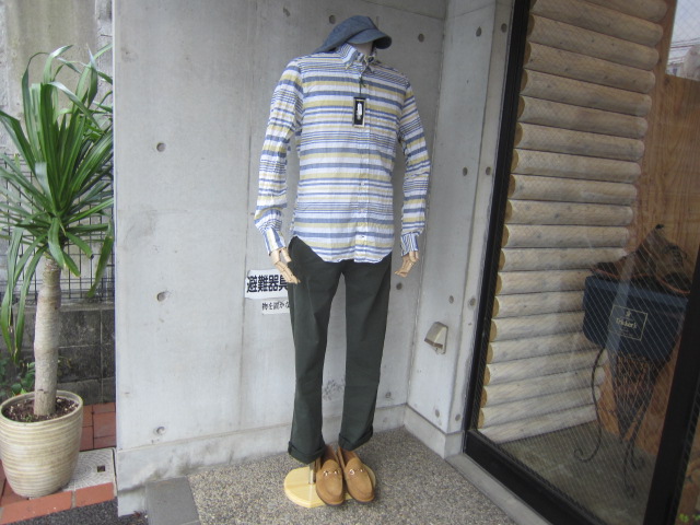 GIT MAN Bros Vinatge ・・・ BORDER LINEN L/S SHIRTS!★!_d0152280_13263068.jpg