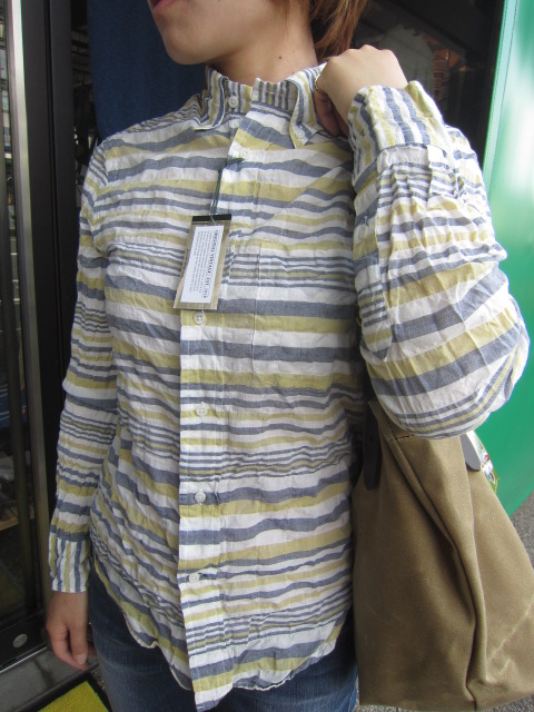 GIT MAN Bros Vinatge ・・・ BORDER LINEN L/S SHIRTS!★!_d0152280_13404155.jpg