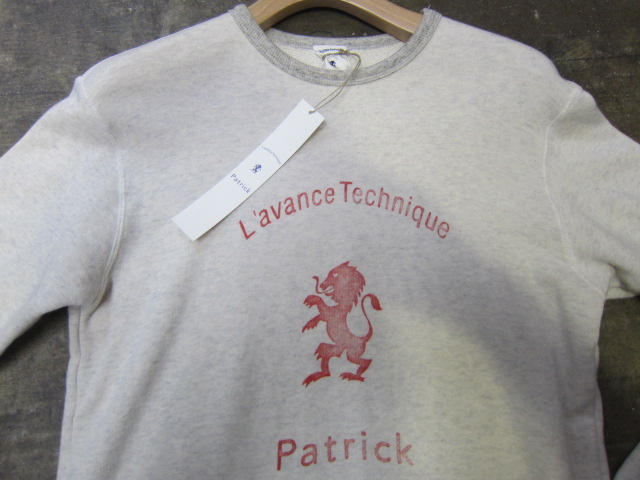 PATRICK ・・・ SIMPLE なCRUE SWEAT !♪!_d0152280_21351551.jpg