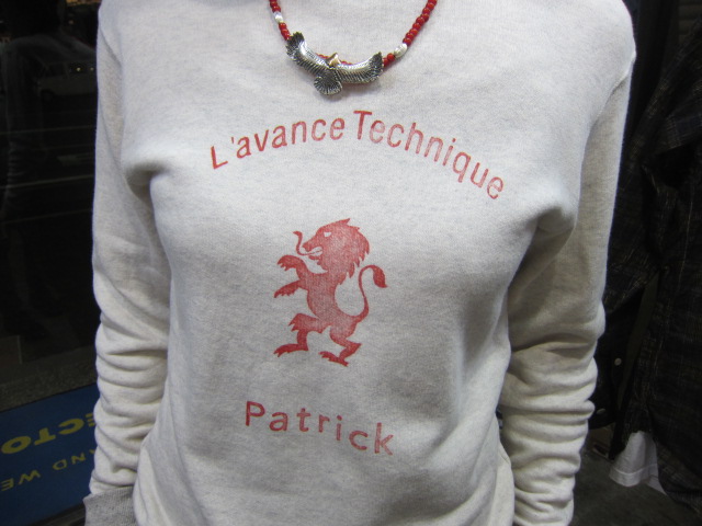 PATRICK ・・・ SIMPLE なCRUE SWEAT !♪!_d0152280_21364343.jpg